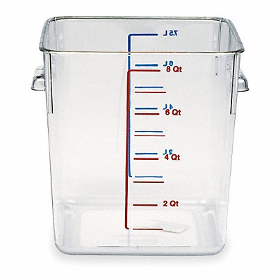 Square Storage Container 8 qt Clear MPN:FG630800CLR