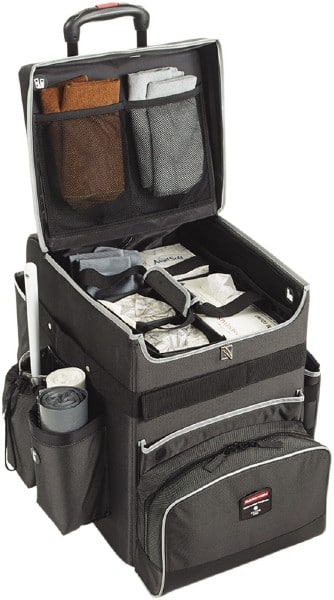 Executive Quick Carts Mobile/Travel Office Cart, Medium, Dark Gray MPN:1902466