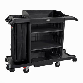 Rubbermaid® Full Size Housekeeping Cart Black 2202581