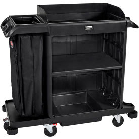 Rubbermaid® Compact Housekeeping Cart Black 2202585