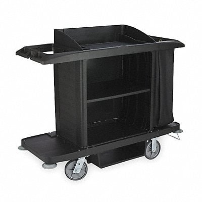 Housekeeping Cart 50 in H 30 gal Cap. MPN:FG618900BLA