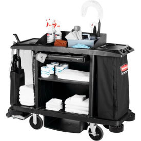 Rubbermaid® Classic Full Size Housekeeping Cart 6189 FG618900BLA