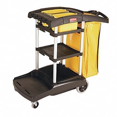 Janitor Cart 44 in H 34 gal Cap. MPN:FG9T7200BLA