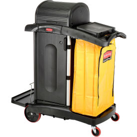 Rubbermaid® High Security Healthcare Cleaning Cart FG9T7500BLA