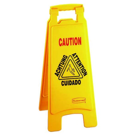 Floor Sign Caution 26IN/66CM Yel MPN:FG611200YEL