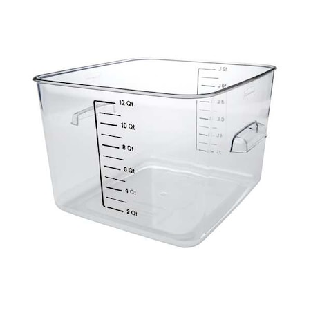 Space Saving Cont Sq 12QT/11.3L Clr MPN:FG631200CLR
