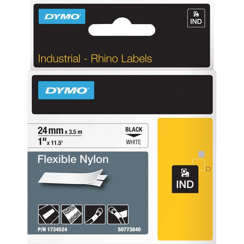 DYMO Rhino 1734524 Flexible Nylon Label Tape MPN:1734524