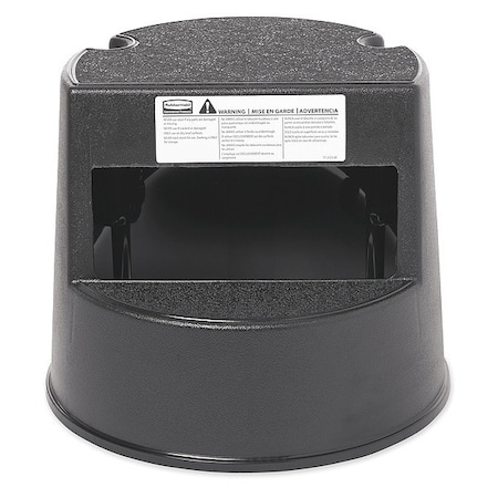 Step Stool, 350 lb. Capacity, Plastic, Blk, 350 lb. Load Capacity, Plastic, Black MPN:FG252300BLA