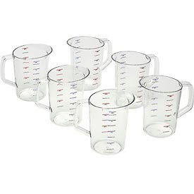 Rubbermaid® Commercial Bouncer Measuring Cup 4 qt Plastic Clear FG321800CLR