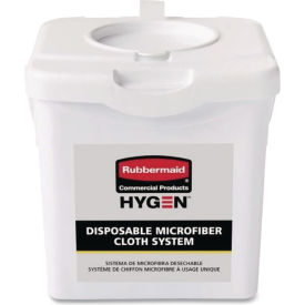 Rubbermaid® HYGEN™ Disposable Microfiber Charging Bucket 7.92x7.75x7.44 White 4/CT 2135007 - Pkg Qty 4