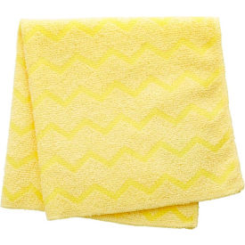 Rubbermaid® HYGEN™ Microfiber Cloth 16 x 16 Yellow 12/PK FGQ61000YL00