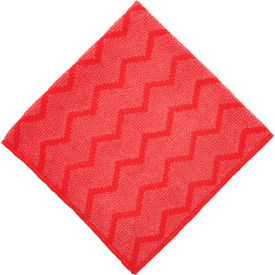 Rubbermaid® HYGEN™ Microfiber Cloth 16 x 16 Red 12/PK FGQ62000RD00