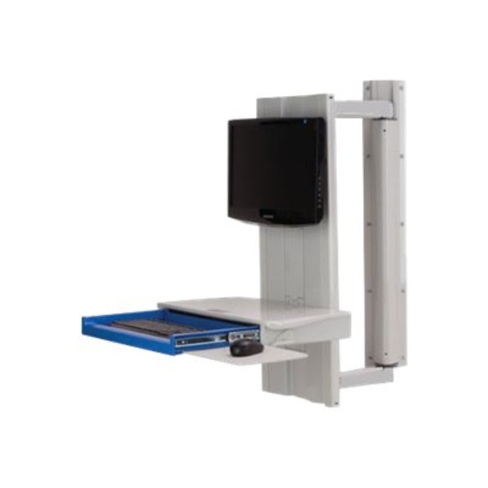 Capsa Healthcare Premium Tandem Arm w/Work Surface-CPU Holder - Mounting kit (articulating arm, CPU holder, VESA adapter, keyboard tray) - MPN:FG9A36TDPEC