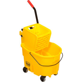 Rubbermaid WaveBrake® 2.0 Mop Bucket & Wringer Combo W/ Side Press 26 Qt. - FG748000YEL FG748000YEL