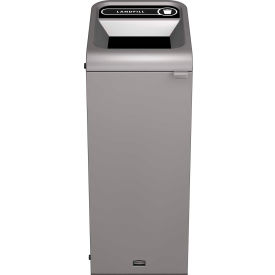 Rubbermaid® Configure Decorative Steel Trash Can Landfill Lid 15 Gallon Grey Stenni 1961614