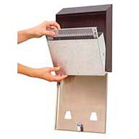 Wall Mount Urn W/Lock Black 10
