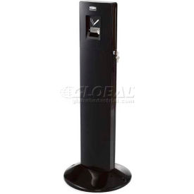 Rubbermaid Metropolitan Smokers' Station Outdoor Ashtray Black FGR93400BK