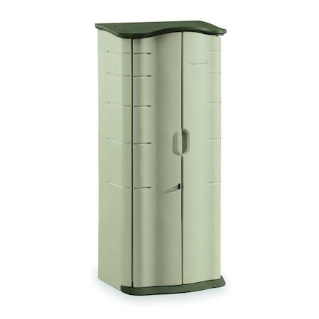 17 cu ft Resin Vertical Outdoor Storage Shed, Sandstone MPN:FG374901OLVSS
