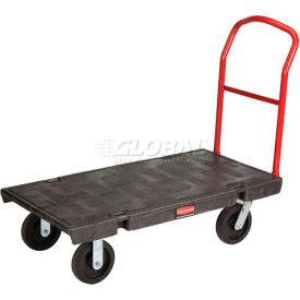 Rubbermaid® FG443600BLA Plastic Deck Platform Truck 48 x 24 2000 Lb. Capacity FG443600BLA