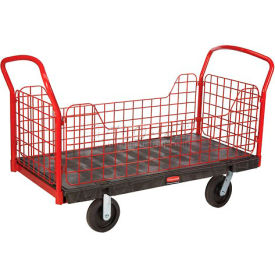Rubbermaid® FG448600BLA Side Panel Platform Truck 48 x 24 2000 Lb. Capacity FG448600BLA