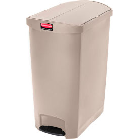 Rubbermaid® Slim Jim® 1883553 Plastic Step On Container End Step 24 Gallon - Beige 1883553