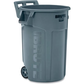 Rubbermaid® Vented Wheeled Brute Container 44 Gallon Gray 2131929