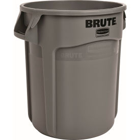 Rubbermaid Brute® 2610 Trash Container 10 Gallon - Gray FG261000GRAY