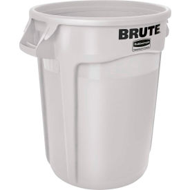 Rubbermaid Brute® 2610 Trash Container 10 Gallon - White FG261000WHT