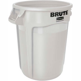 Rubbermaid Brute® 2620 Trash Container 20 Gallon - White FG262000WHT