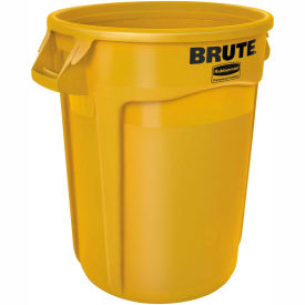 Rubbermaid Brute® 2620 Trash Container 20 Gallon - Yellow FG262000YEL