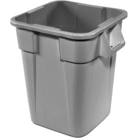 28 Gallon Square Rubbermaid Brute Waste Receptacles - Gray FG352600GRAY