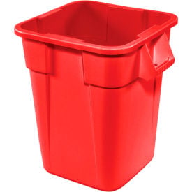 28 Gallon Square Rubbermaid Brute Waste Receptacles - Red 3526 FG352600RED