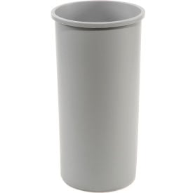 22 Gallon Round Rubbermaid Waste Receptacle - Gray FG354600GRAY