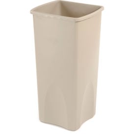 23 Gallon Square Rubbermaid Waste Receptacle - Beige FG356988BEIG