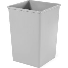 35 Gallon Square Rubbermaid Waste Receptacle - Gray FG395800GRAY