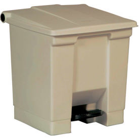 Rubbermaid® Fire Safe Step On Plastic Container 8 Gallon Beige - FG614300BEIG FG614300BEIG