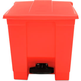 Rubbermaid® Fire Safe Step On Plastic Container 8 Gallon Red - FG614300RED FG614300RED