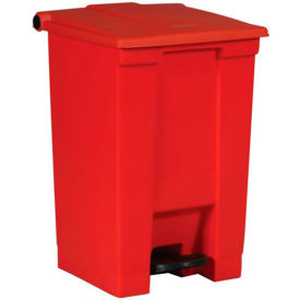 Rubbermaid® Fire Safe Step On Plastic Container 12 Gallon Red - FG614400RED FG614400RED