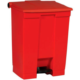 Rubbermaid® Fire Safe Step On Plastic Container 18 Gallon Red - FG614500RED FG614500RED