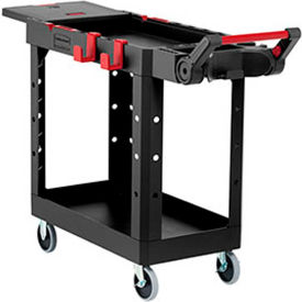 Rubbermaid® Heavy Duty Small Adaptable Utility Cart 2 Shelf 46-1/2