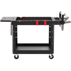 Rubbermaid® Heavy Duty Medium Adaptable Utility Cart 2 Shelf 51-1/2