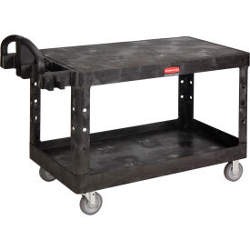 Rubbermaid® Plastic Flat Top Utility Cart 2 Shelf 54