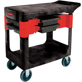 Rubbermaid® 6180 Black Trades Cart FG618000BLA