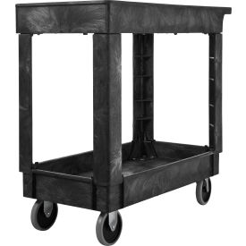 Rubbermaid® Plastic Utility Cart w/2 Shelves 300 lb. Capacity 34