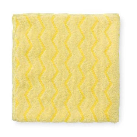 Hygen™ Microfiber Microfiber Cloth, Yellow, PK12 MPN:FGQ61000YL00