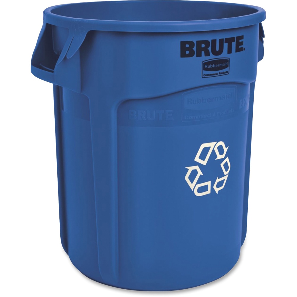 Rubbermaid Commercial Brute 20-Gallon Vented Recycling Container, Blue MPN:262073BLU