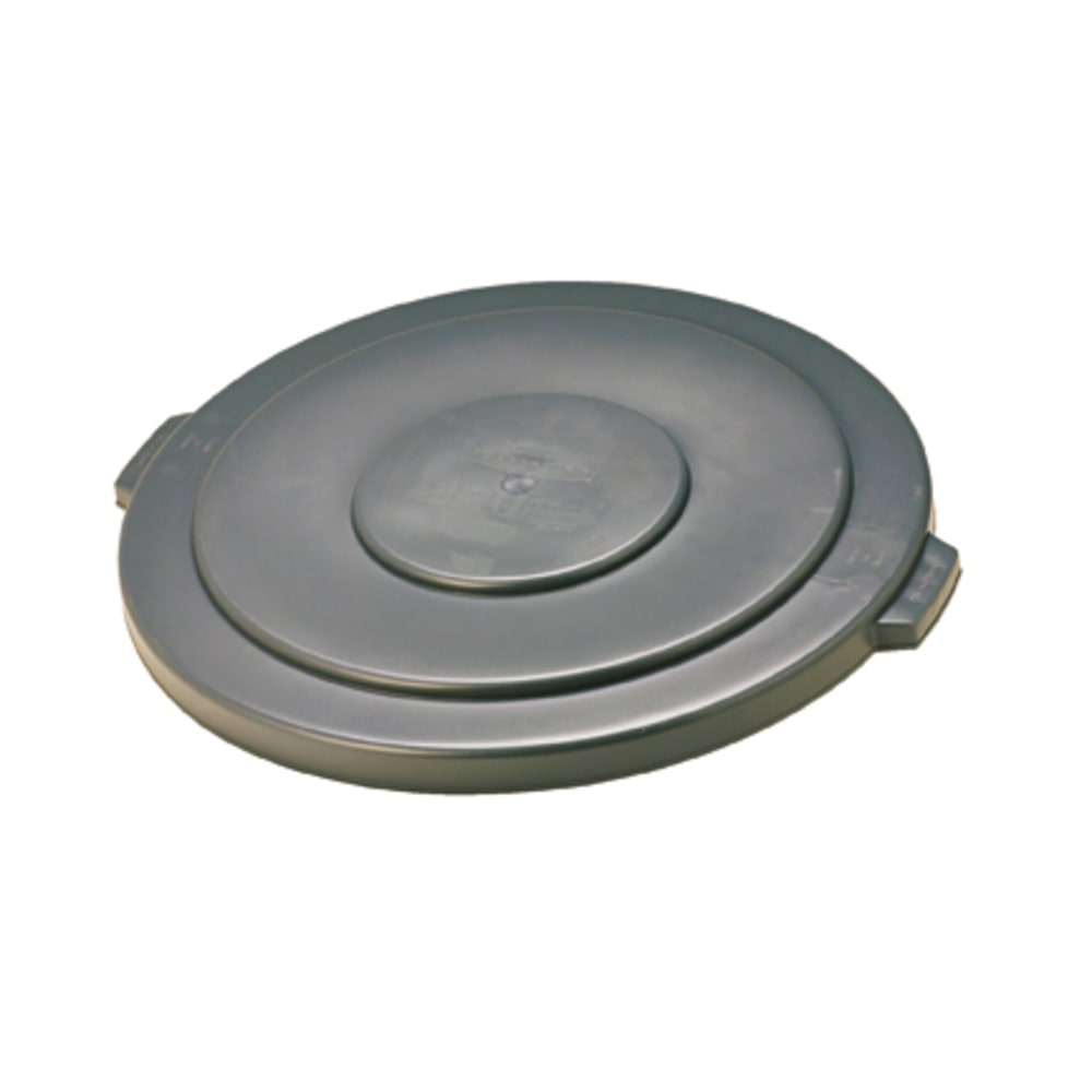 Rubbermaid Commercial Brute 55-Gallon Container Lid - Round - 29.1in Diameter - Plastic, High-density Polyethylene (HDPE) - Gray - 1 Each MPN:265400GY