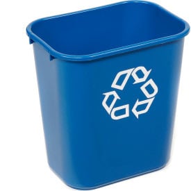 Rubbermaid® Deskside Recycling Wastebasket 3-1/4 Gallon Blue FG295573BLUE
