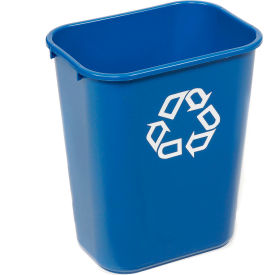 Rubbermaid® Deskside Recycling Wastebasket 10-1/4 Gallon Blue FG295773BLUE