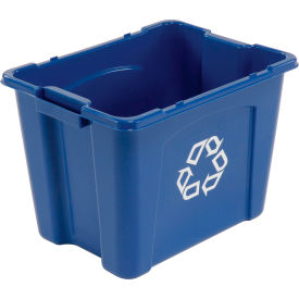 Rubbermaid® Recycling Bin 14 Gallon Blue FG571473BLUE
